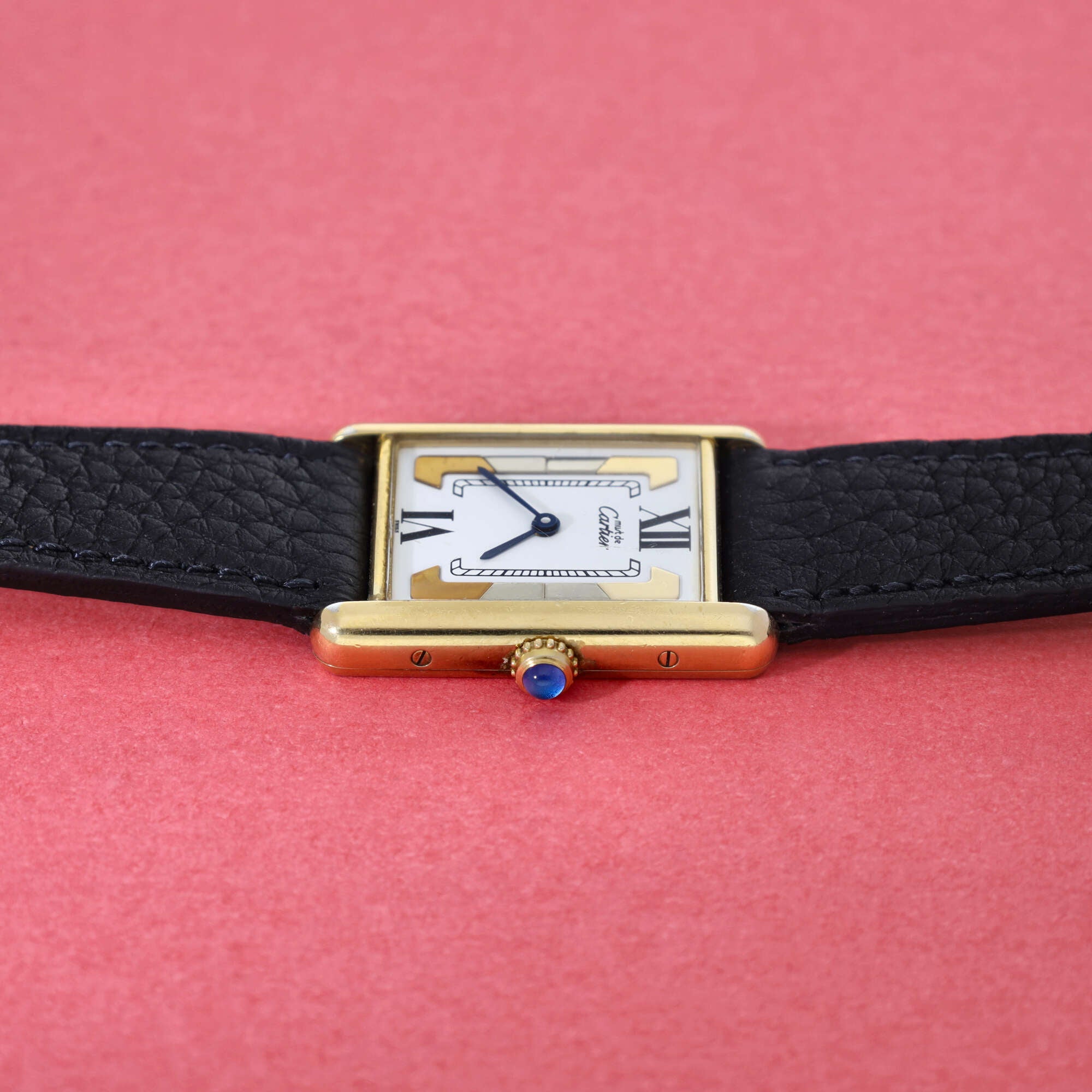 Cartier Must Tank Ref. 590005 White Trinity Dial