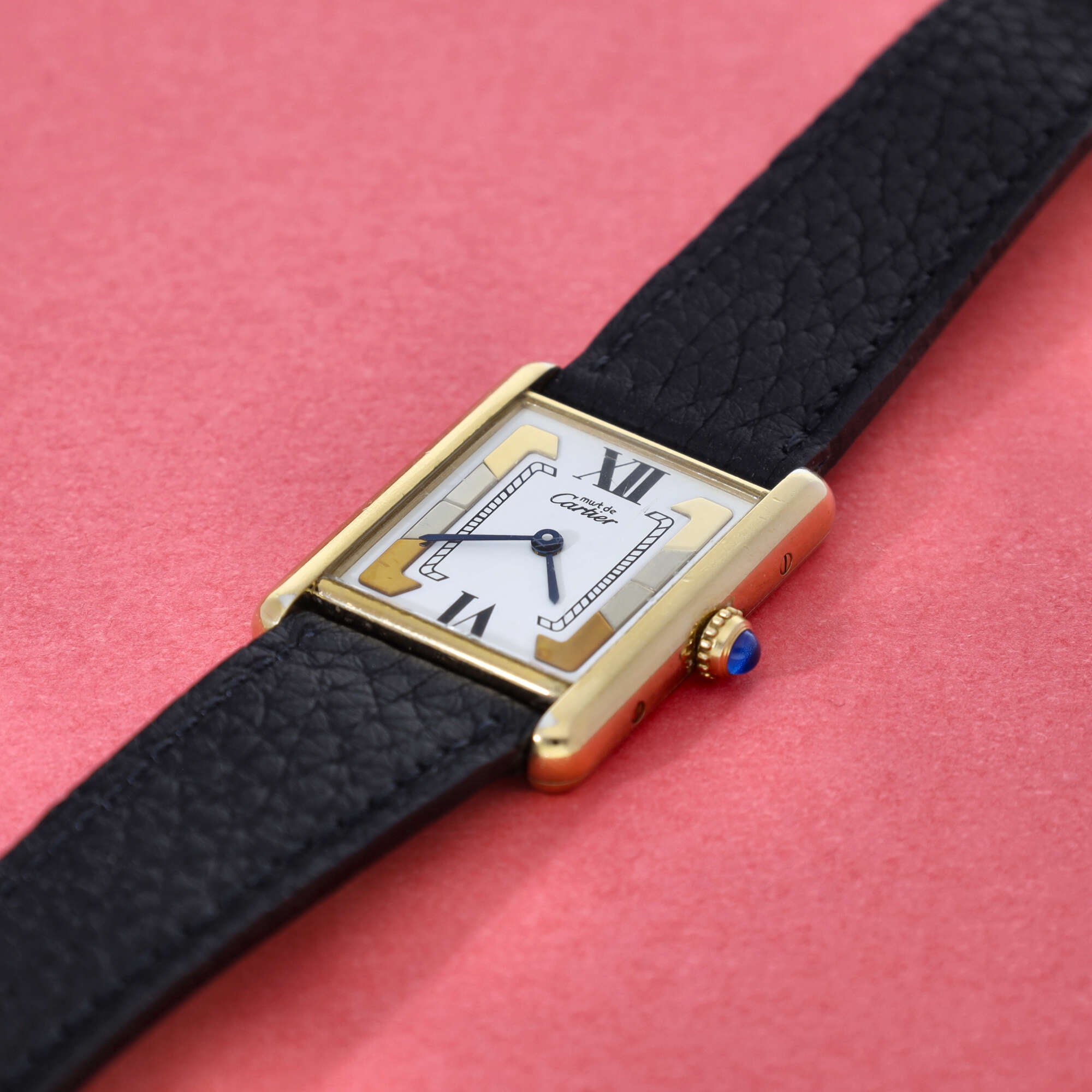 Cartier Must Tank Ref. 590005 White Trinity Dial