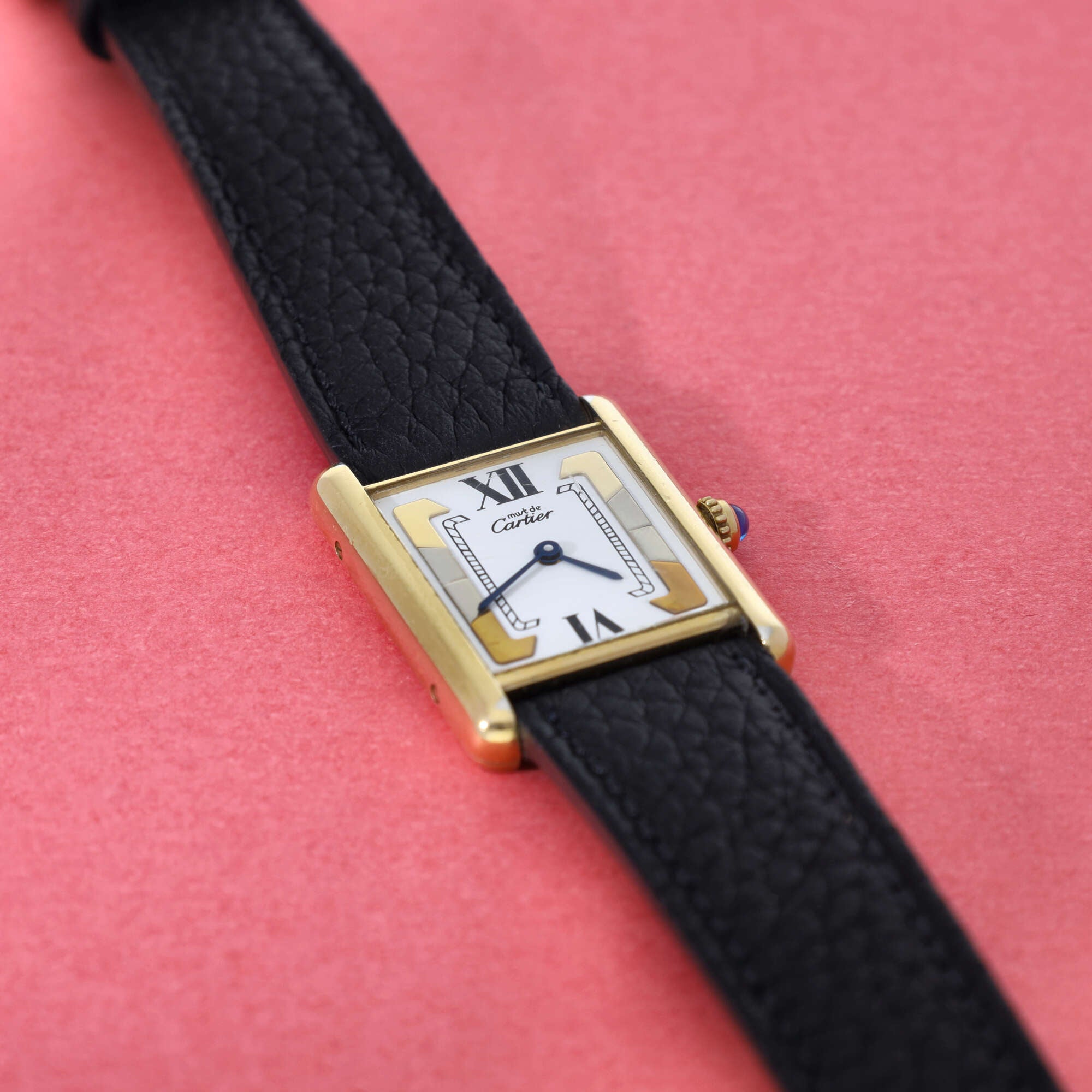 Cartier Must Tank Ref. 590005 White Trinity Dial