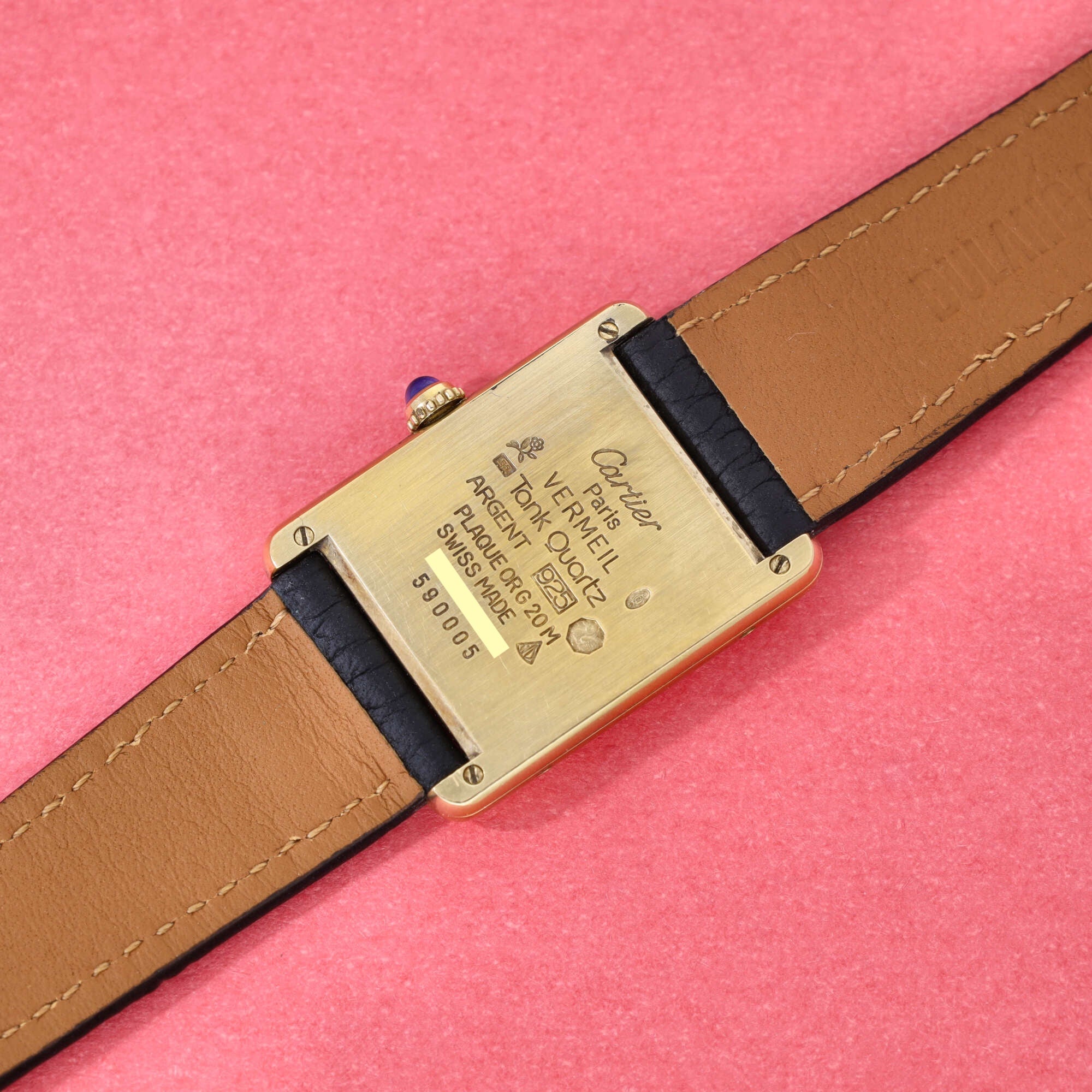Cartier Must Tank Ref. 590005 White Trinity Dial