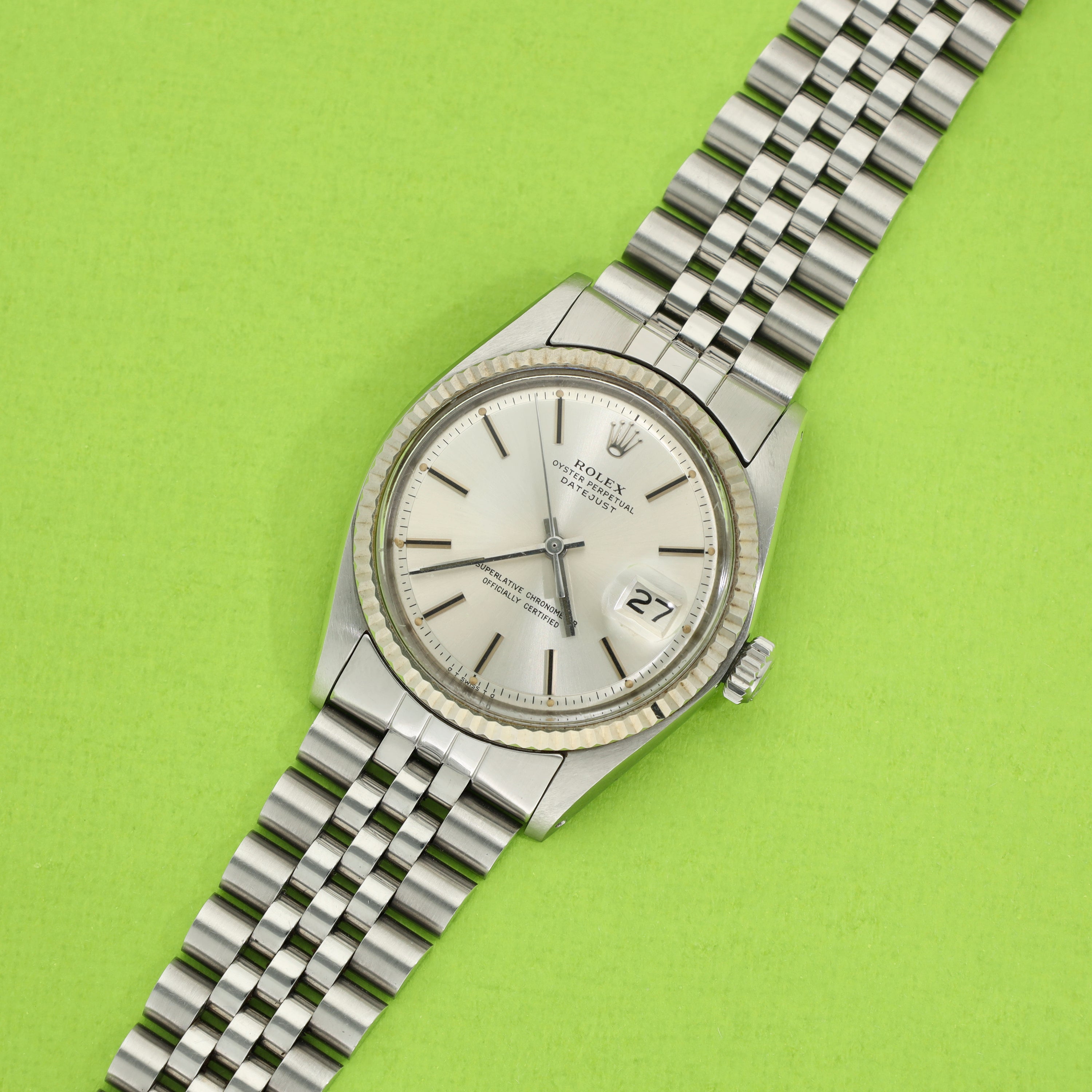 Rolex Datejust Ref. 1601 Silver Sigma Dial