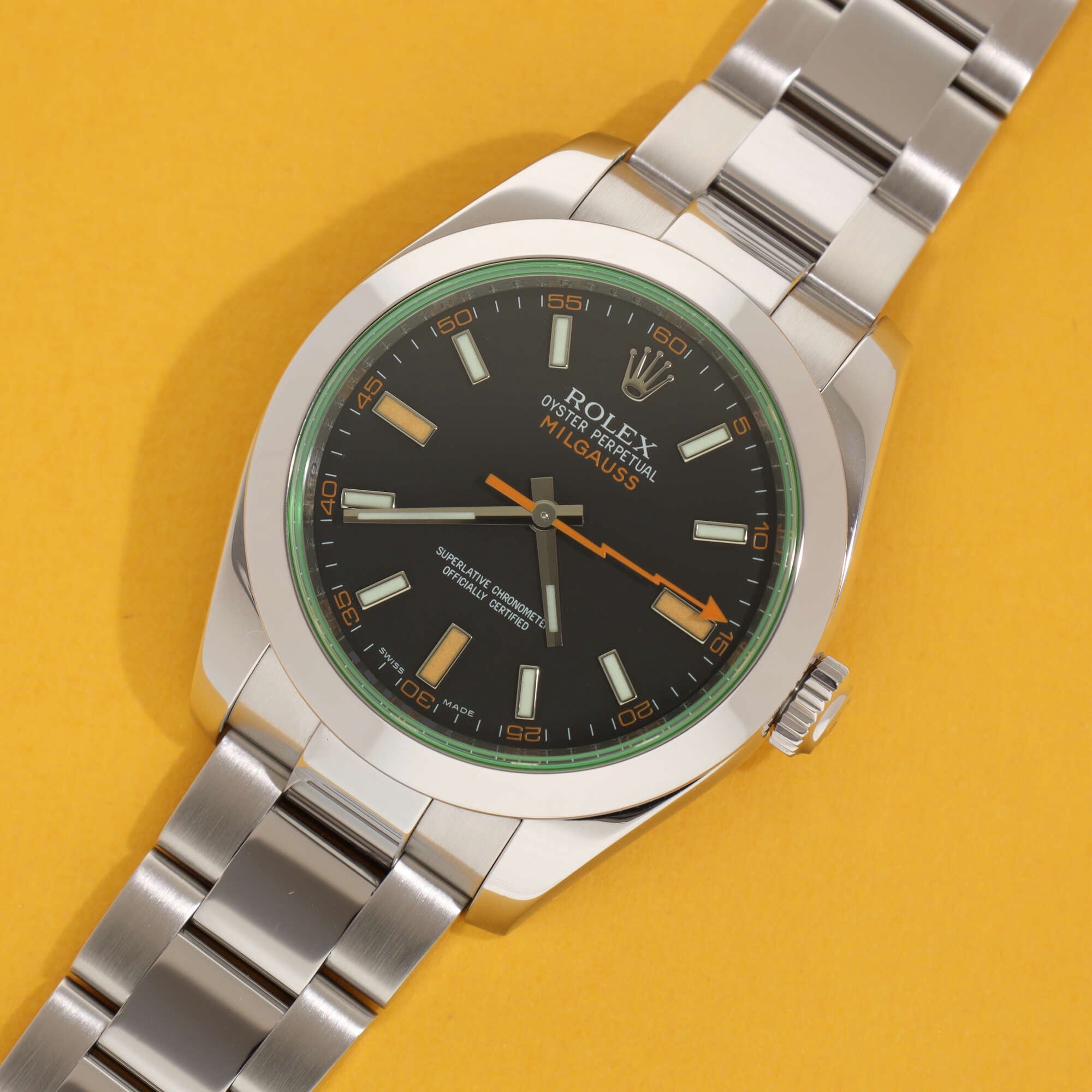 Rolex Milgauss Ref. 116400GV Black Dial