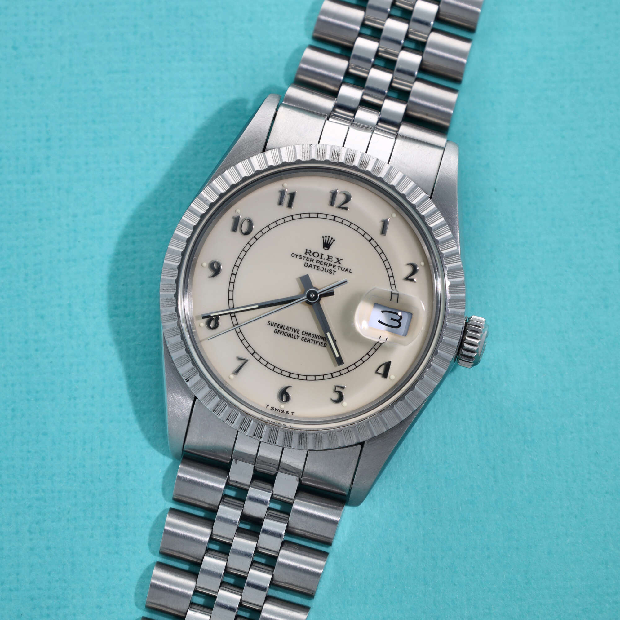 Rolex Datejust Ref. 16030 Creamy Boiler Gauge Dial