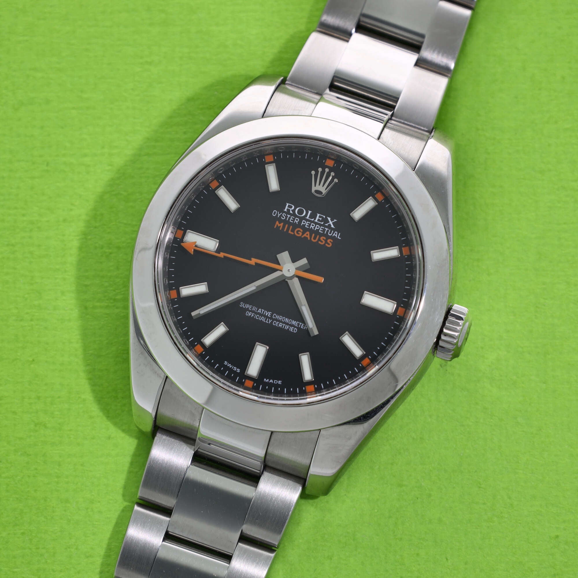 Rolex Milgauss Ref. 116400 Black Dial