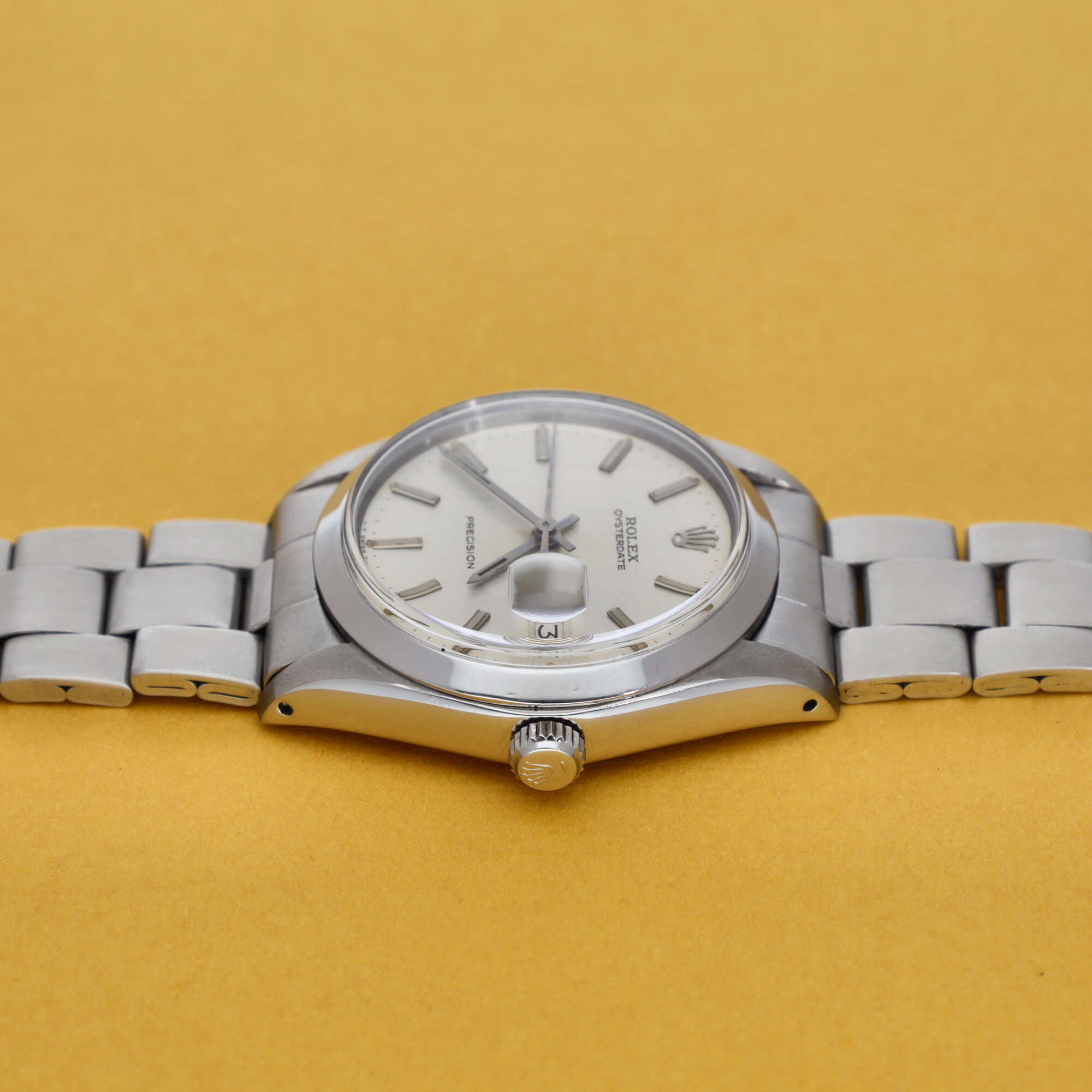 Rolex Oysterdate Ref. 6694 Silver Vertical Brush Dial